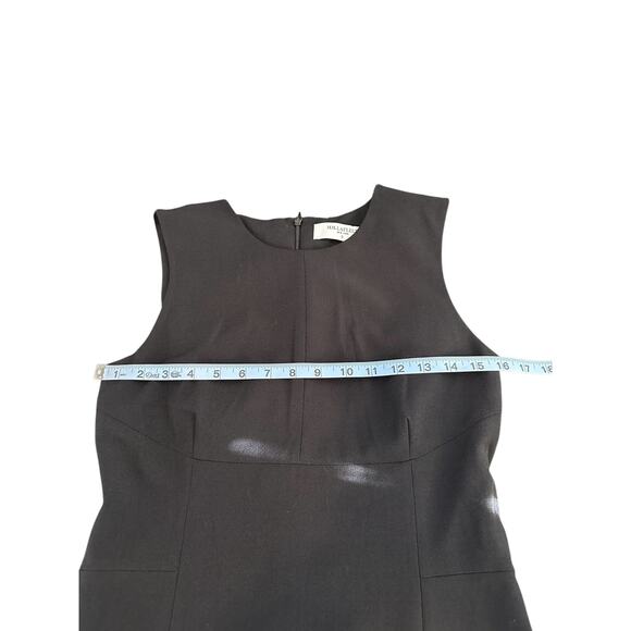 MM. Lafleur Black Basic Career Office Work Sleeveless Ponte Sheath Dress Size 8 - Picture 8 of 9